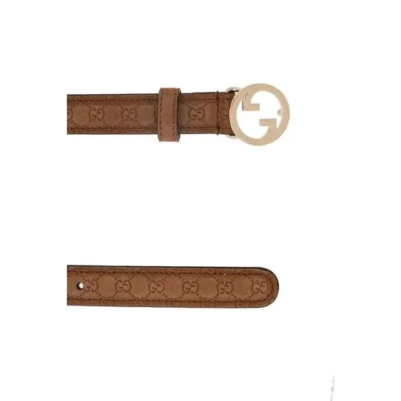 Gucci | Accessories | Gucci Blondie Thin Suede Belt Dark  display picture 1